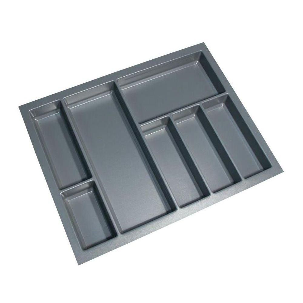 Sky 7 Compartment Custom Fit Cutlery Tray Grey - KITCHEN - Cutlery Trays - Soko and Co