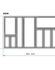 Sky 9 Compartment Custom Fit Cutlery Tray White - KITCHEN - Cutlery Trays - Soko and Co