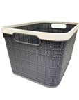 Small Linen Style Storage Basket Navy - HOME STORAGE - Baskets and Totes - Soko and Co