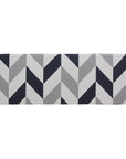 Soft Padded Kitchen Floor Mat Herringbone Navy - KITCHEN - Accessories and Gadgets - Soko and Co