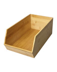 Stackable Open Front Bamboo Storage Basket - KITCHEN - Fridge and Produce - Soko and Co