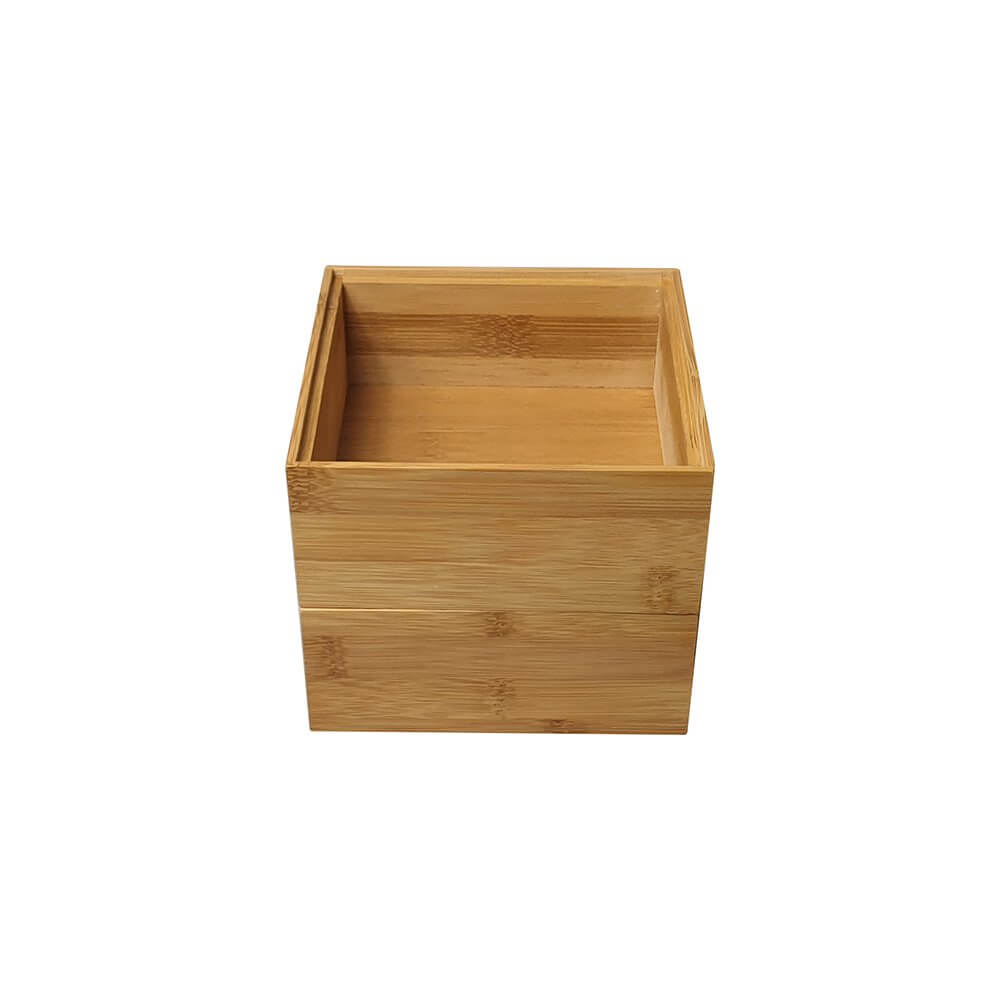 Stackable Square Bamboo Storage Box - KITCHEN - Organising Containers - Soko and Co