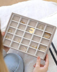 Stackers Classic 25 Compartment Jewellery Tray Taupe - WARDROBE - Jewellery Storage - Soko and Co