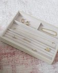 Stackers Classic 4 Compartment Jewellery Tray Oatmeal - WARDROBE - Jewellery Storage - Soko and Co