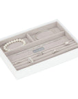 Stackers Classic 4 Compartment Jewellery Tray White - WARDROBE - Jewellery Storage - Soko and Co