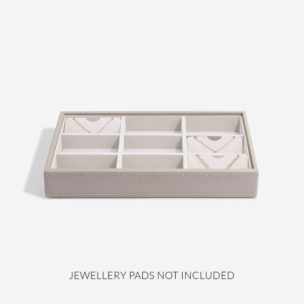 Stackers Classic 9 Compartment Jewellery Tray Taupe - WARDROBE - Jewellery Storage - Soko and Co