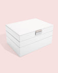 Stackers Classic Jewellery Tray Set White - WARDROBE - Jewellery Storage - Soko and Co