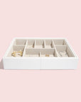 Stackers Large Expanding Jewellery Drawer Organiser White - WARDROBE - Jewellery Storage - Soko and Co