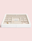 Stackers Medium Expanding Jewellery Drawer Organiser White - WARDROBE - Jewellery Storage - Soko and Co