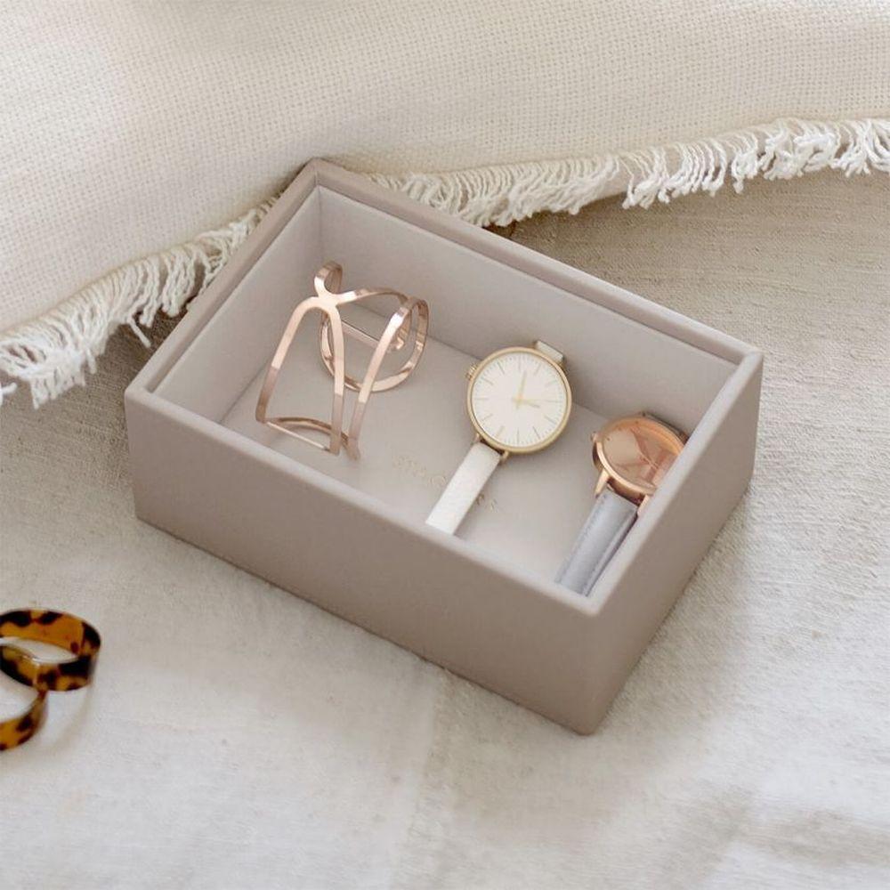 Stackers Mini 1 Compartment Deep Jewellery Tray Taupe - WARDROBE - Jewellery Storage - Soko and Co