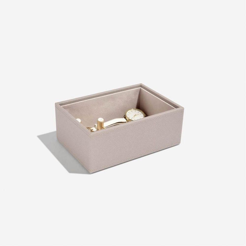 Stackers Mini 1 Compartment Deep Jewellery Tray Taupe - WARDROBE - Jewellery Storage - Soko and Co