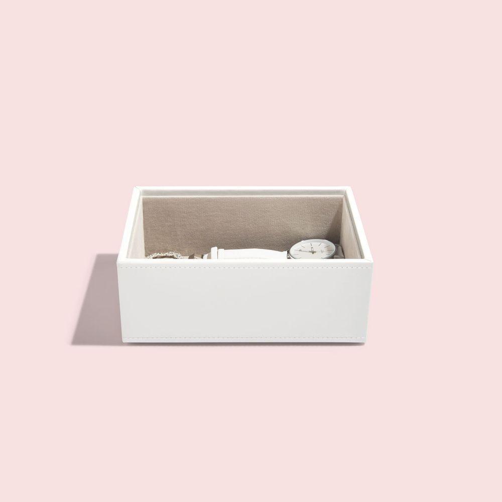 Stackers Mini 1 Compartment Deep Jewellery Tray White - WARDROBE - Jewellery Storage - Soko and Co