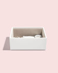 Stackers Mini 1 Compartment Deep Jewellery Tray White - WARDROBE - Jewellery Storage - Soko and Co