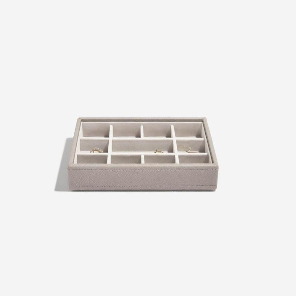 Stackers Mini 11 Compartment Jewellery Tray Taupe - WARDROBE - Jewellery Storage - Soko and Co