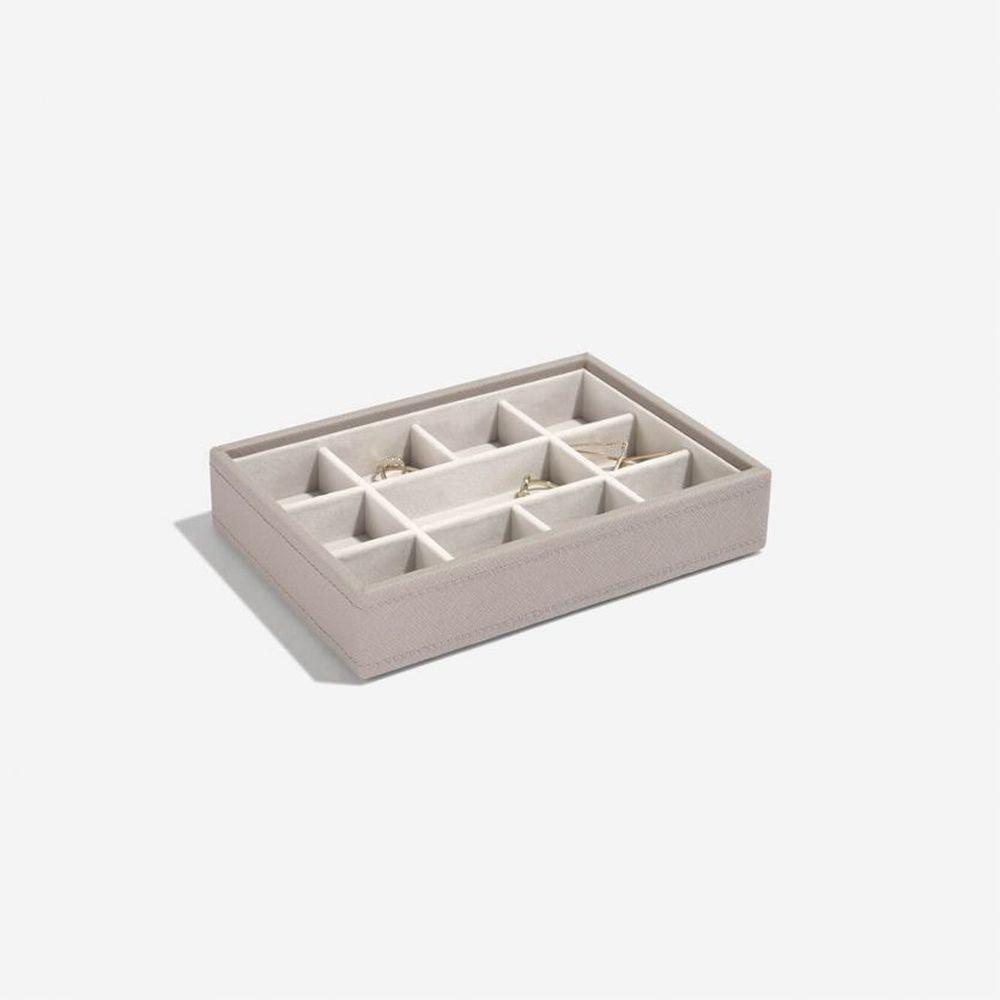 Stackers Mini 11 Compartment Jewellery Tray Taupe - WARDROBE - Jewellery Storage - Soko and Co