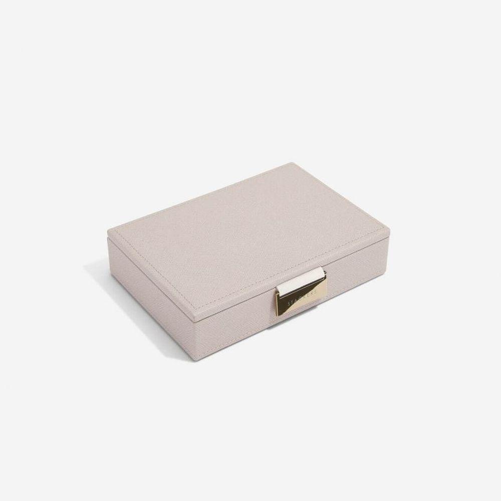 Stackers Mini Lidded Jewellery Box Taupe - WARDROBE - Jewellery Storage - Soko and Co