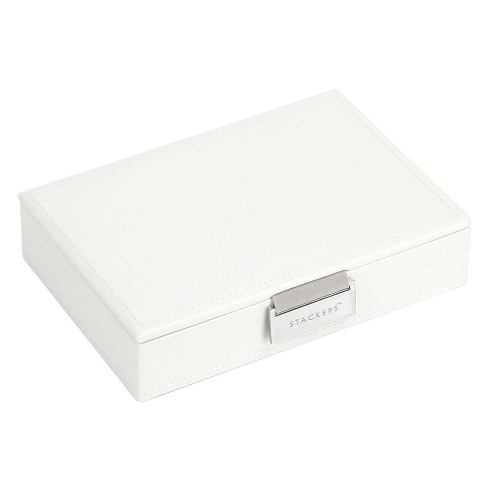 Stackers Mini Lidded Jewellery Box White - WARDROBE - Jewellery Storage - Soko and Co