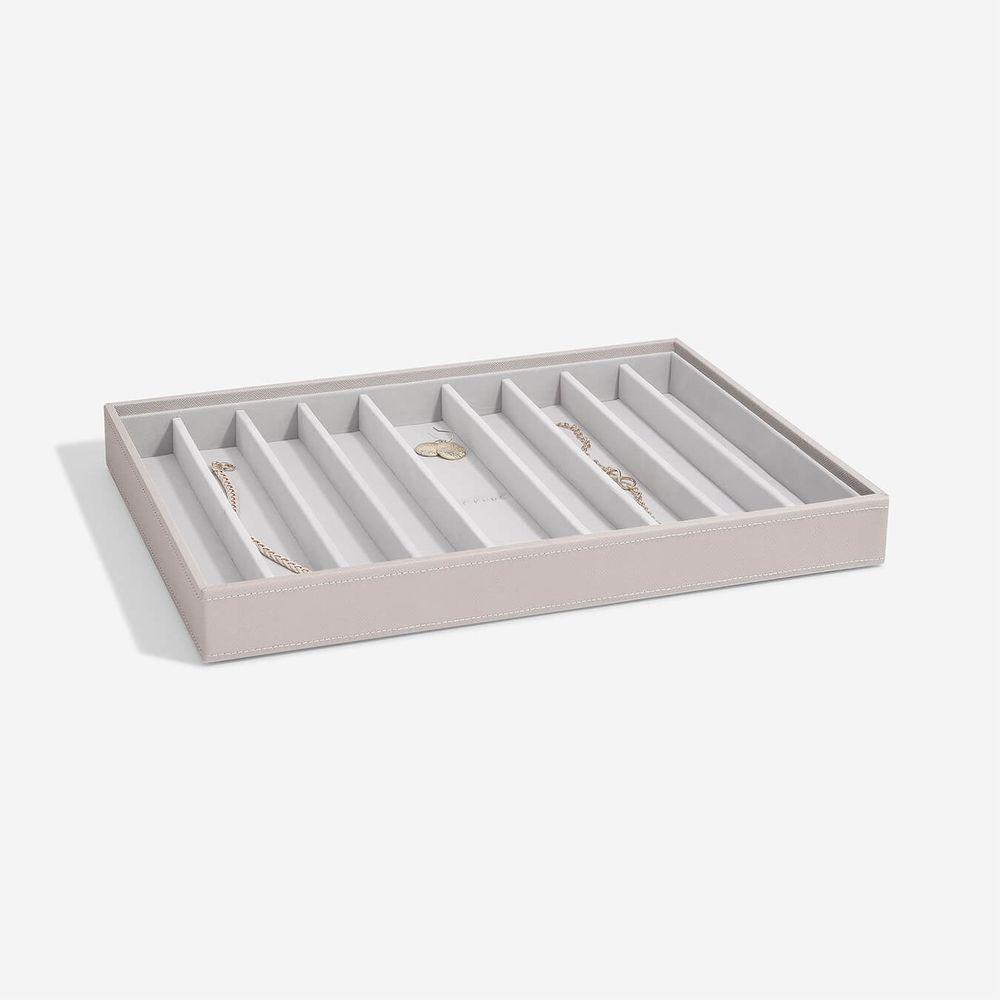 Stackers Supersize 9 Compartment Jewellery Tray Taupe - WARDROBE - Jewellery Storage - Soko and Co