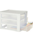 Sterilite 3 Drawer Clearview Drawer Unit White - HOME STORAGE - Office Storage - Soko and Co