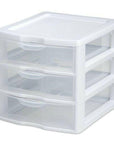 Sterilite 3 Drawer Mini Drawer Unit White - HOME STORAGE - Office Storage - Soko and Co