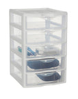 Sterilite 5 Drawer Small Drawer Unit White - HOME STORAGE - Office Storage - Soko and Co