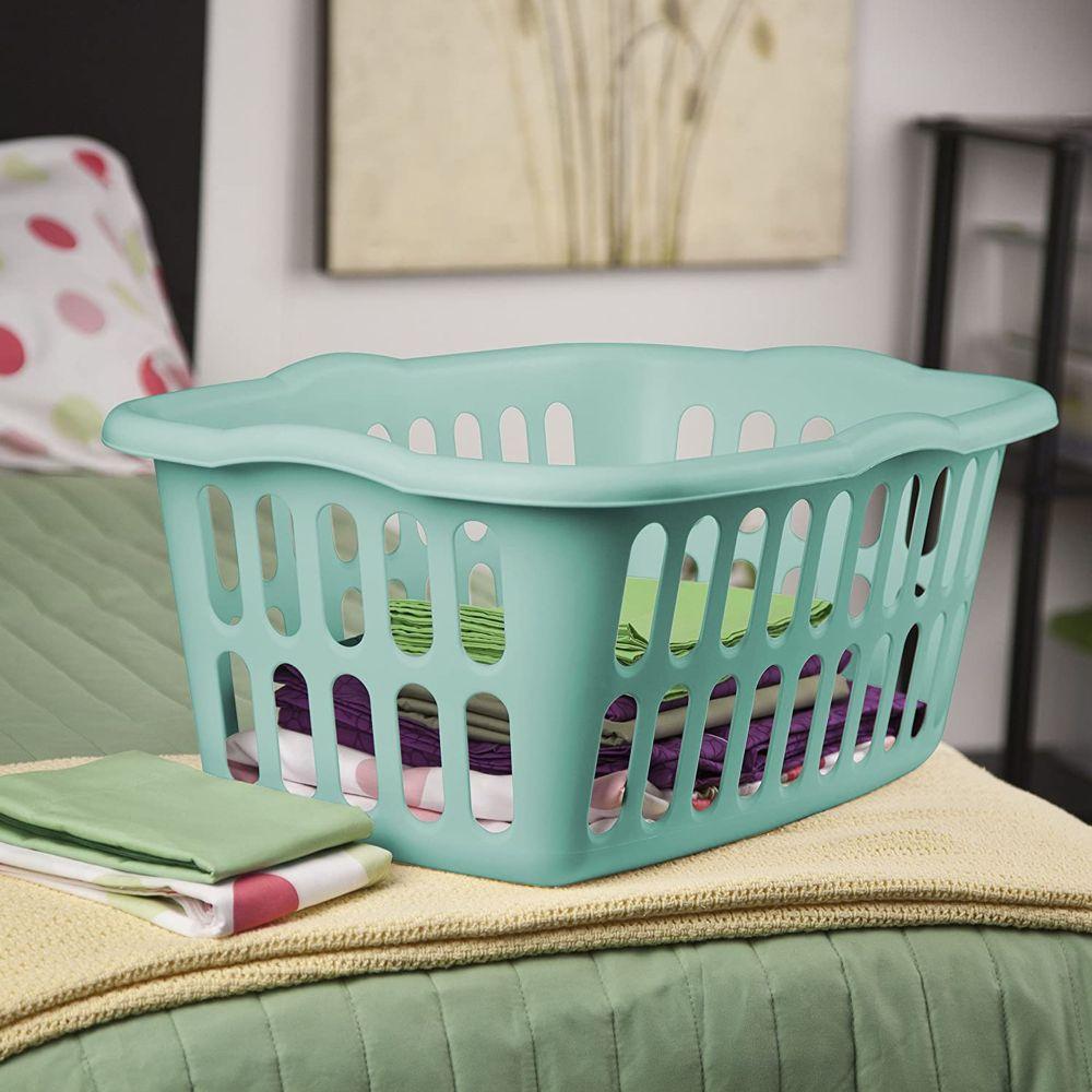 Sterilite 53L Laundry Basket Aqua - LAUNDRY - Baskets and Trolleys - Soko and Co