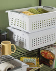 Sterilite Large Stackable Storage Basket White - LAUNDRY - Baskets and Trolleys - Soko and Co