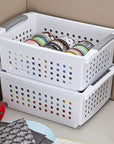 Sterilite Medium Stackable Storage Basket White - LAUNDRY - Baskets and Trolleys - Soko and Co