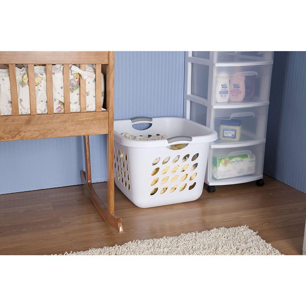 Sterilite Ultra 53L Square Laundry Basket White - LAUNDRY - Baskets and Trolleys - Soko and Co