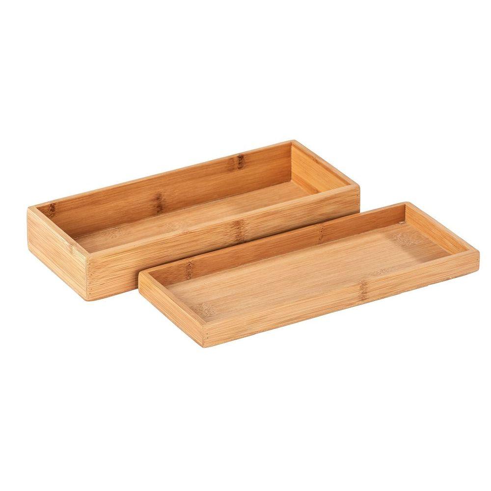 Terra Bamboo Tray with Lid - BATHROOM - Makeup Storage - Soko and Co