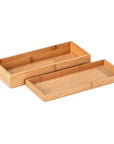 Terra Bamboo Tray with Lid - BATHROOM - Makeup Storage - Soko and Co