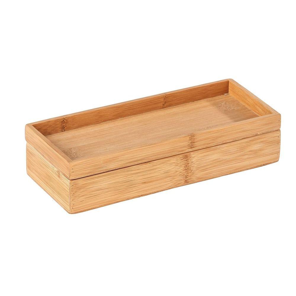 Terra Bamboo Tray with Lid - BATHROOM - Makeup Storage - Soko and Co