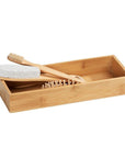 Terra Bamboo Tray with Lid - BATHROOM - Makeup Storage - Soko and Co