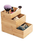 Terra Bamboo Tray with Lid - BATHROOM - Makeup Storage - Soko and Co