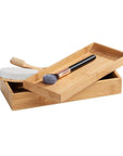 Terra Bamboo Tray with Lid - BATHROOM - Makeup Storage - Soko and Co