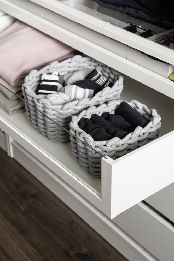 Tia Rectangular Woven Storage Basket Medium - HOME STORAGE - Baskets and Totes - Soko and Co