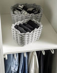 Tia Rectangular Woven Storage Basket Small - HOME STORAGE - Baskets and Totes - Soko and Co