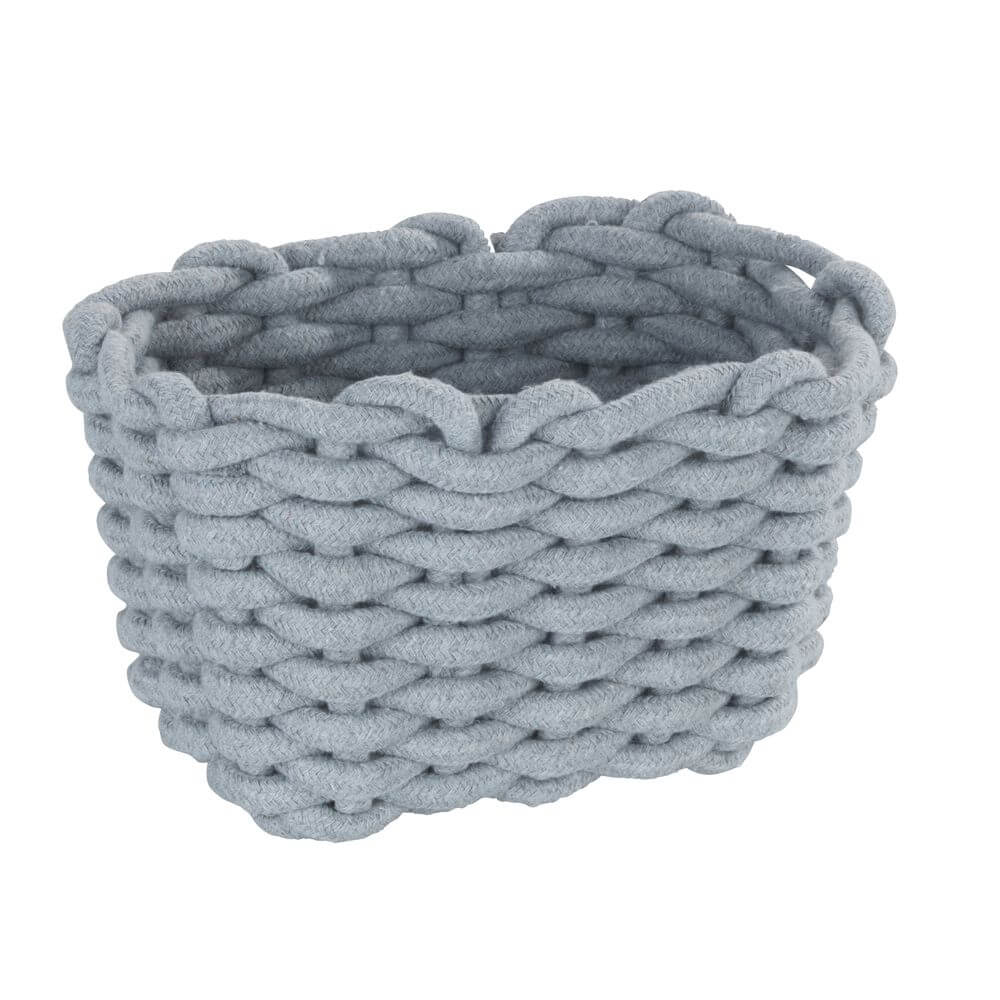 Tia Rectangular Woven Storage Basket Small - HOME STORAGE - Baskets and Totes - Soko and Co