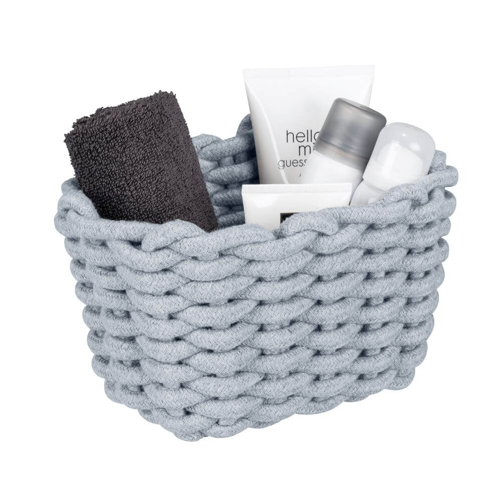 Tia Rectangular Woven Storage Basket Small - HOME STORAGE - Baskets and Totes - Soko and Co