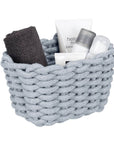 Tia Rectangular Woven Storage Basket Small - HOME STORAGE - Baskets and Totes - Soko and Co