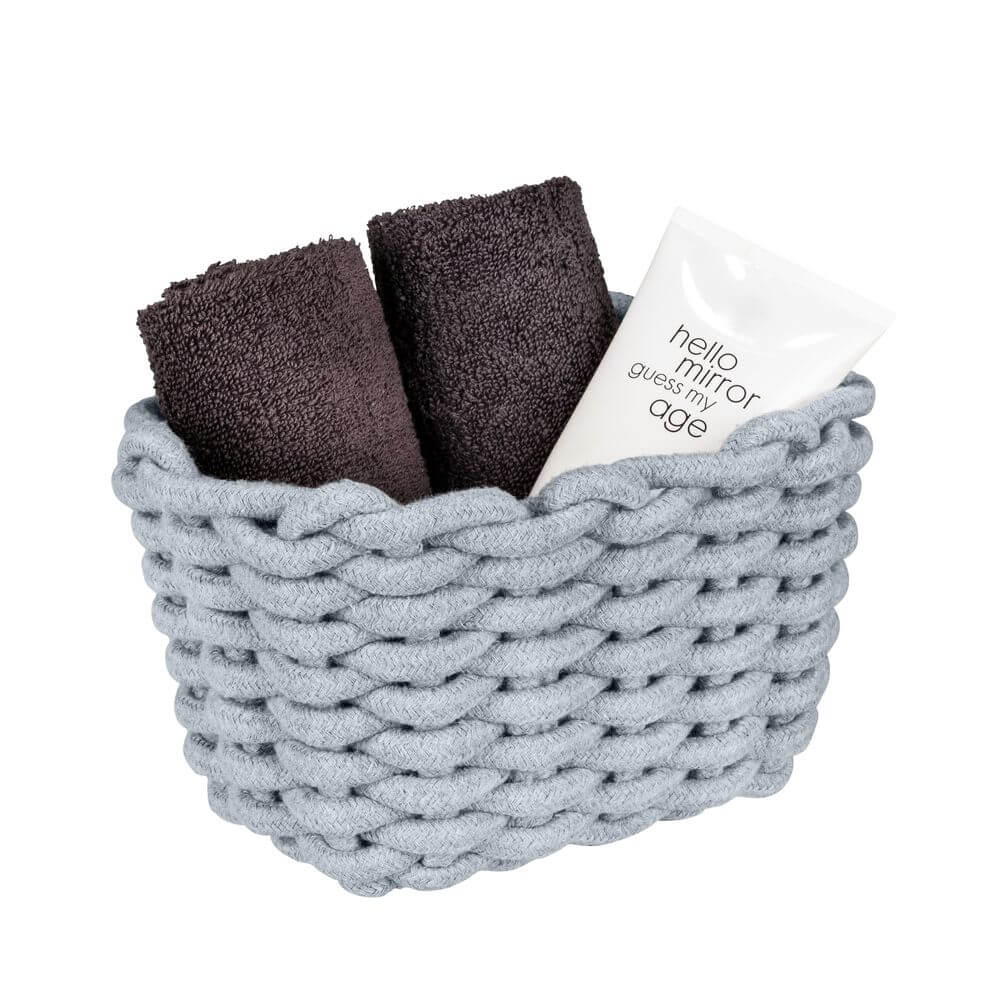 Tia Rectangular Woven Storage Basket Small - HOME STORAGE - Baskets and Totes - Soko and Co