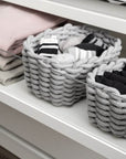 Tia Rectangular Woven Storage Basket Small - HOME STORAGE - Baskets and Totes - Soko and Co