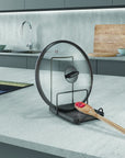 Tokyo Spoon Rest & Lid Stand Matte Black - KITCHEN - Bench - Soko and Co