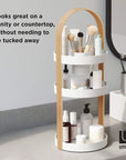 Umbra Bellwood 3 Tier Makeup Organiser Natural & White - BATHROOM - Makeup Storage - Soko and Co