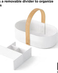 Umbra Bellwood Bathroom Storage Caddy White - BATHROOM - Makeup Storage - Soko and Co