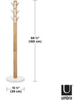 Umbra Flapper Hat & Coat Rack Natural & White - HOME STORAGE - Hat and Coat Racks - Soko and Co