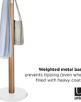 Umbra Flapper Hat & Coat Rack Natural & White - HOME STORAGE - Hat and Coat Racks - Soko and Co