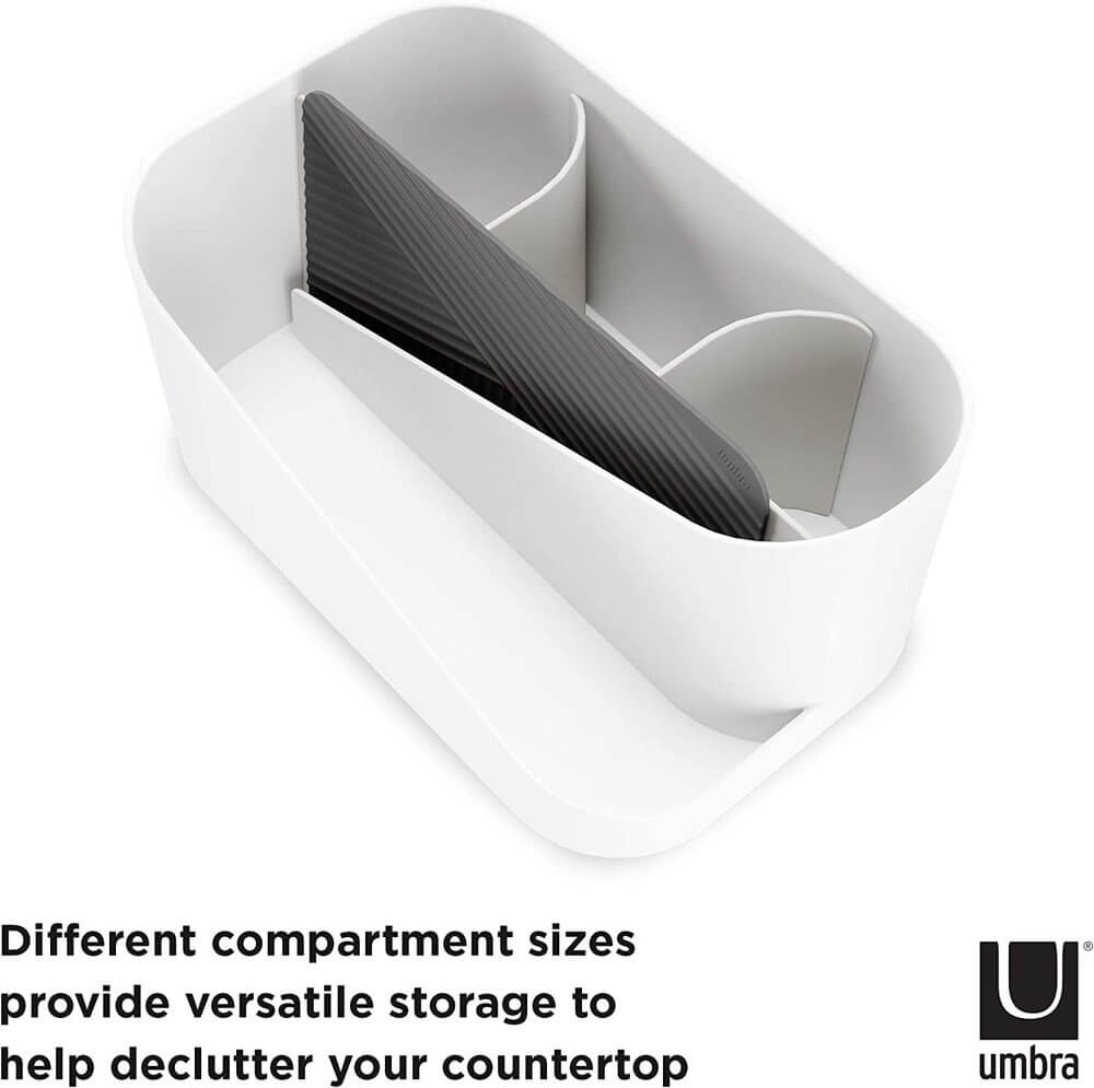 Umbra Glam Hair Tool Organiser White - BATHROOM - Makeup Storage - Soko and Co