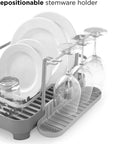 Umbra Holster Deluxe Dish Rack Charcoal Grey - KITCHEN - Dish Racks and Mats - Soko and Co