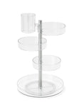 Umbra Pirouette Rotating Makeup Organiser Clear - BATHROOM - Makeup Storage - Soko and Co